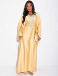 ABAYA PAPILLON A CRISTAUXJAUNE